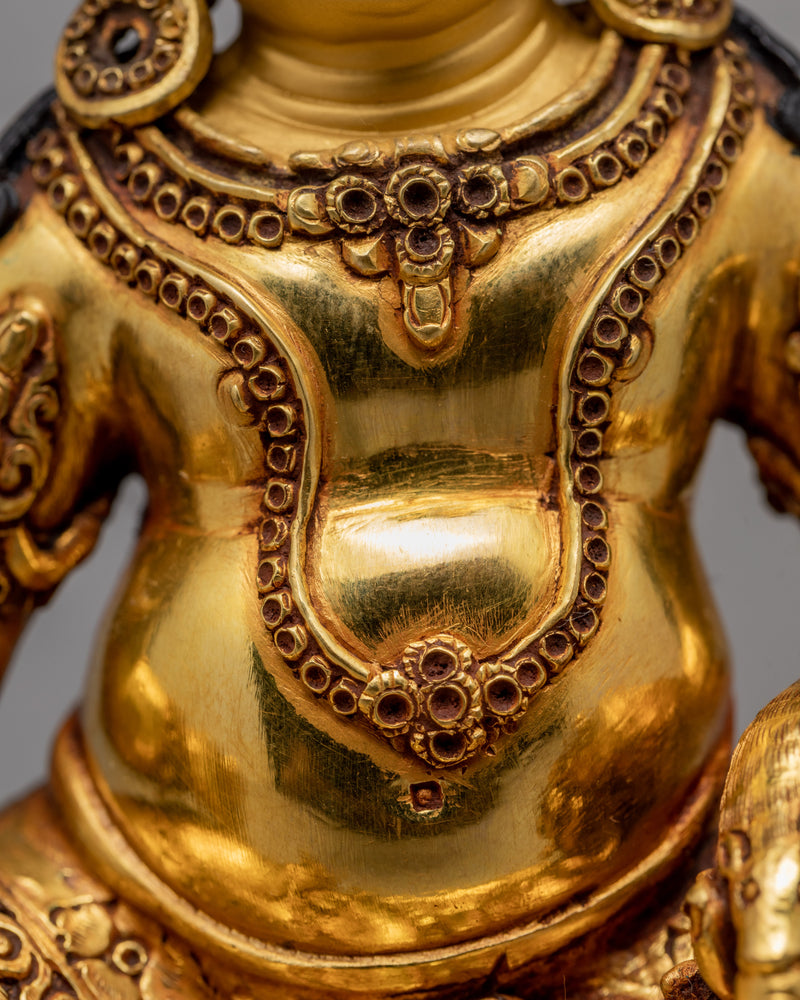 Yellow Jambhala | Buddhist Wealth Deity Statue