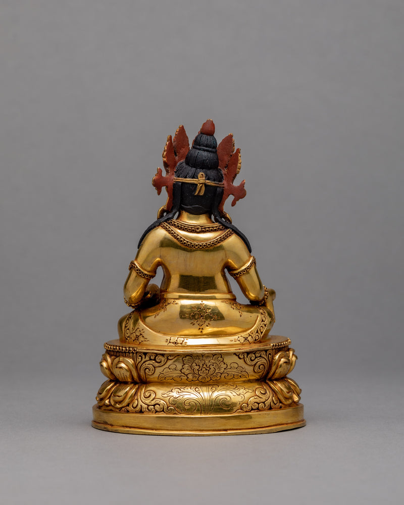 Yellow Jambhala | Buddhist Wealth Deity Statue
