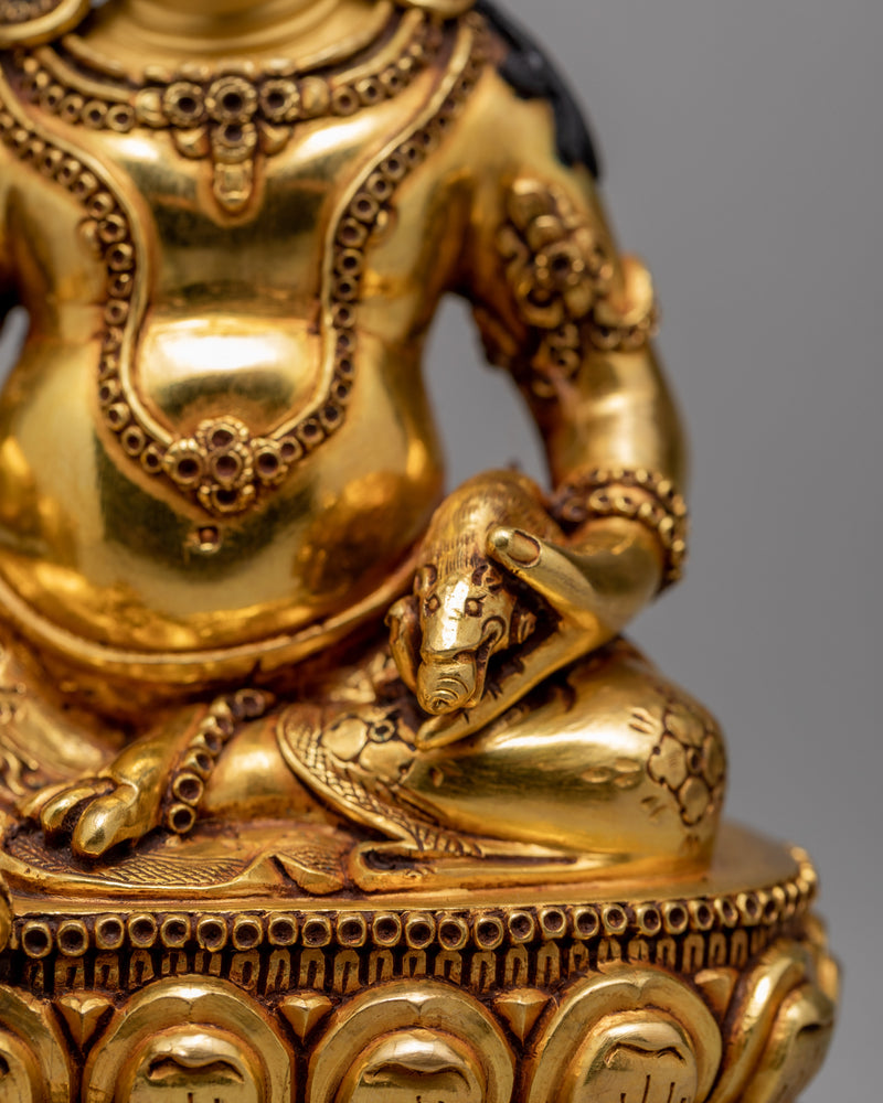 Yellow Jambhala | Buddhist Wealth Deity Statue