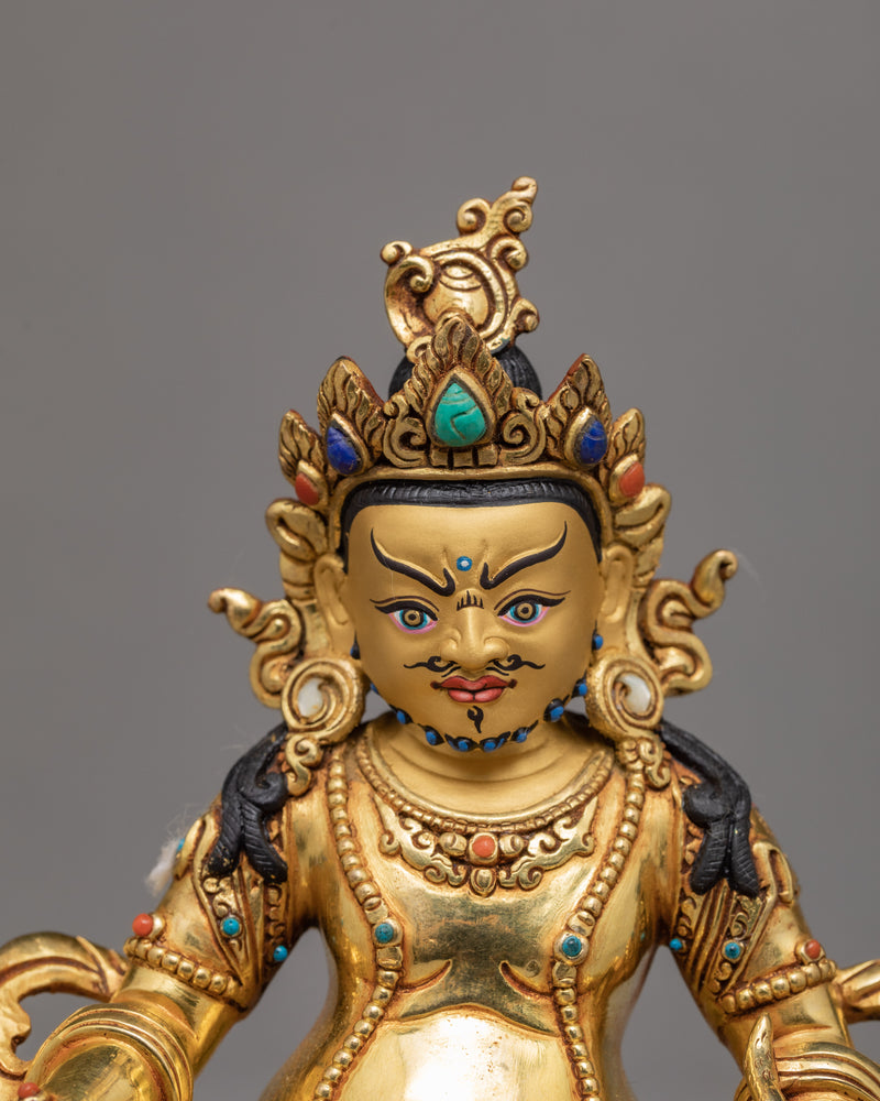 Bodhisattva Dzambala | Plated With Gold Statue | Buddhist Sculpture