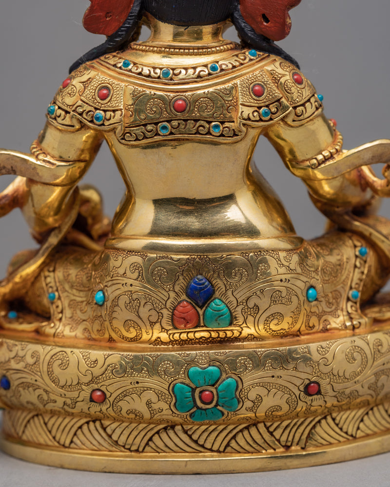 Bodhisattva Dzambala | Plated With Gold Statue | Buddhist Sculpture