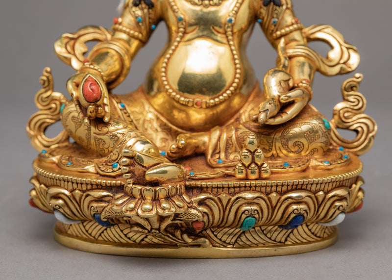 Bodhisattva Dzambala | Plated With Gold Statue | Buddhist Sculpture