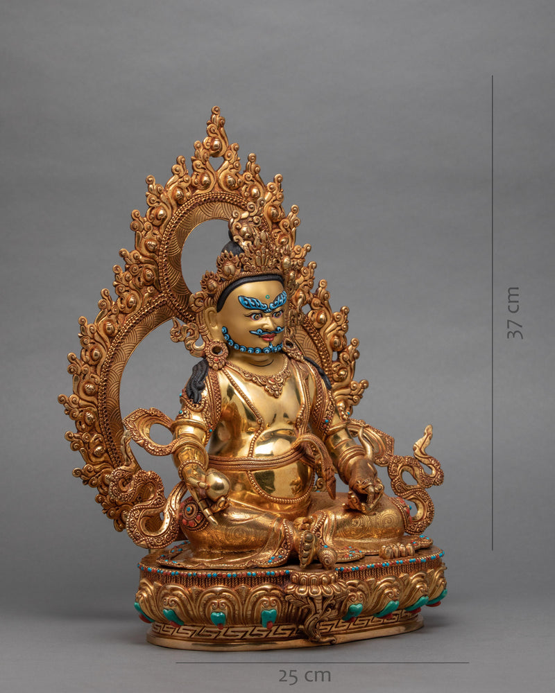 Jambala Statue | Hand-Carved Dzhambala Statue | Tibetan Buddhist Wealth Deity