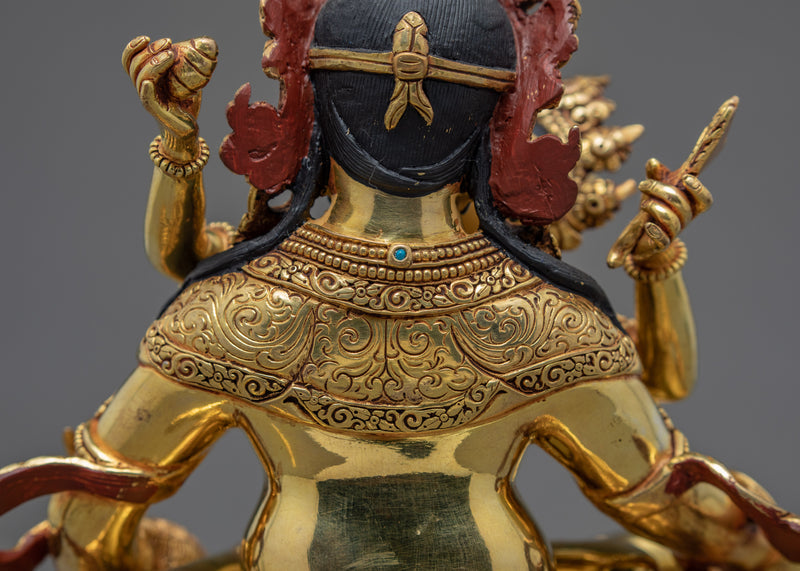 Dzambhala Jambhala Statue | Wealth Deity With Consort