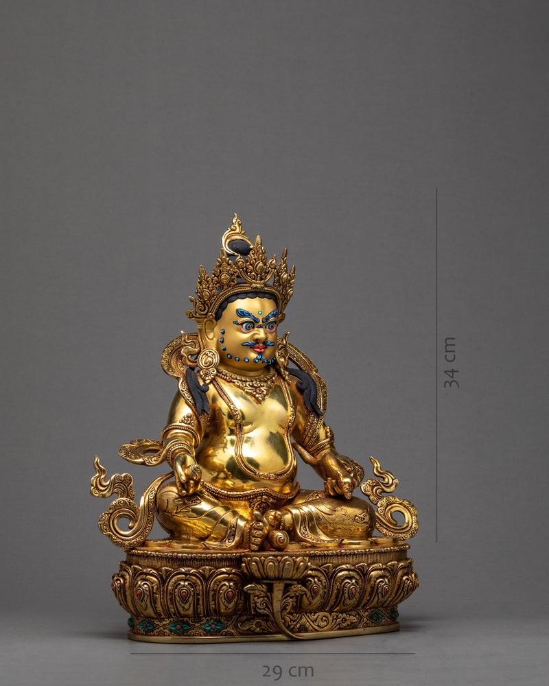 Indoor Dzambhala Sculpture | Buddhist Wealth Deity