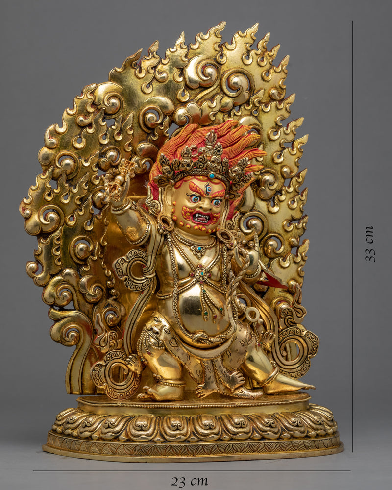 Wrathful Vajrapani Sculpture | Handmade Buddhist Art