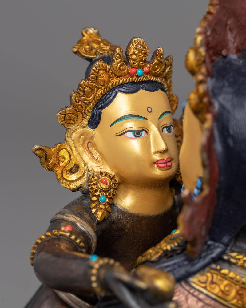 Statue Set For 5 Dzambhala Mantra Practice | Himalayan Traditional Art