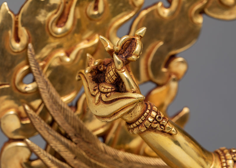 Garuda | Handmade Tibetan Style | Gold Coated Statue