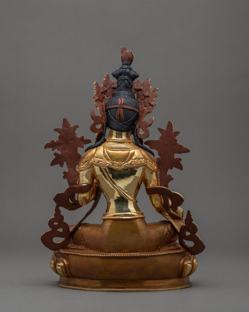 Green Tara Buddhist Statue | Himalayan Art of Compassionate Deity