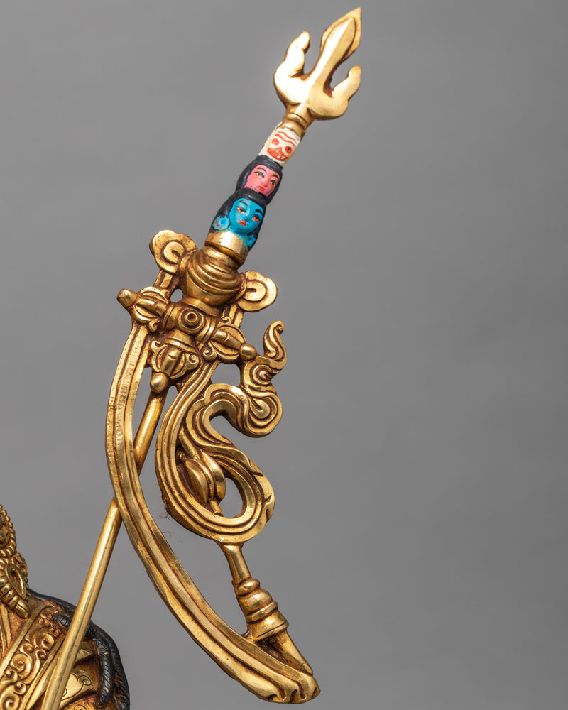 Guru Rinpoche Statue | 24K Gold Plated Padmasambhava Sculpture