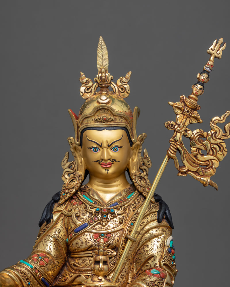 Rinpoche Guru Sculpture | Hand-Carved Buddhist Deity