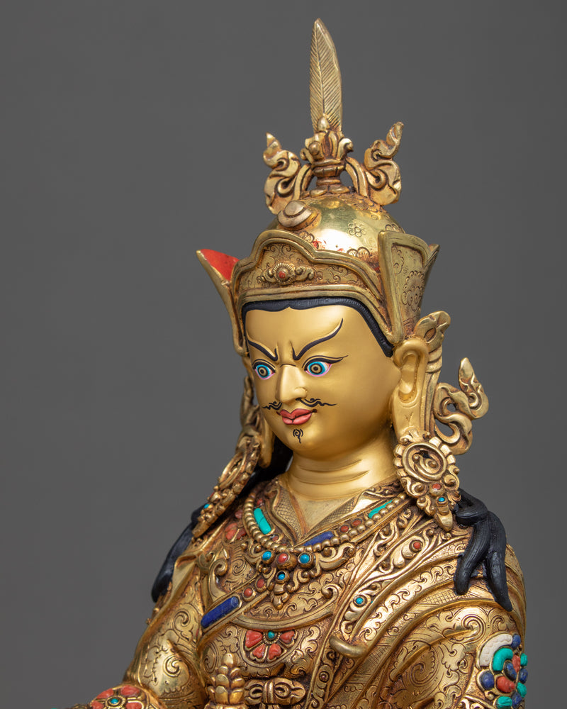 Rinpoche Guru Sculpture | Hand-Carved Buddhist Deity