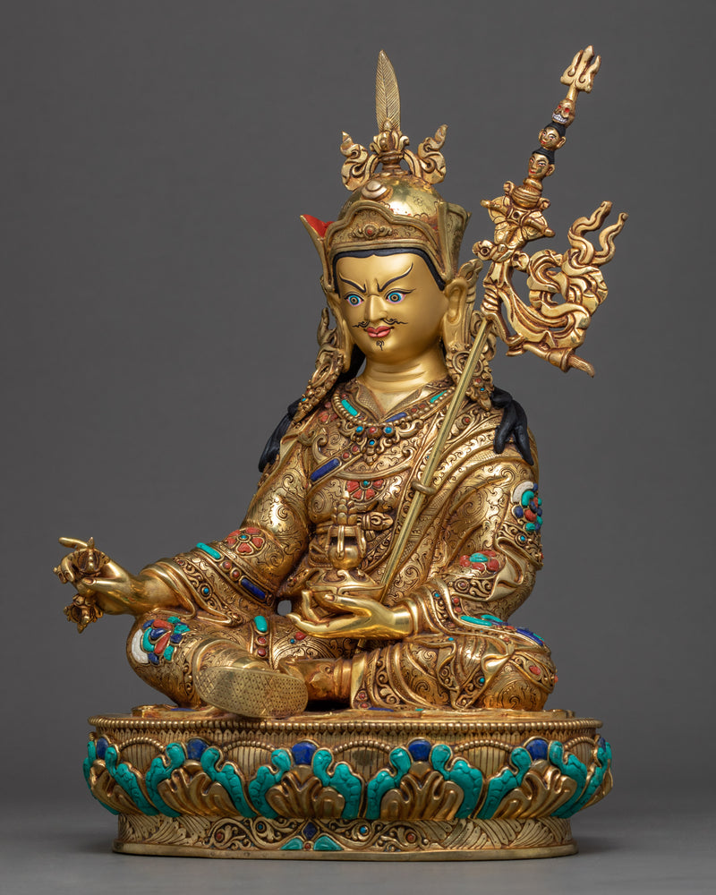 Rinpoche Guru Sculpture | Hand-Carved Buddhist Deity