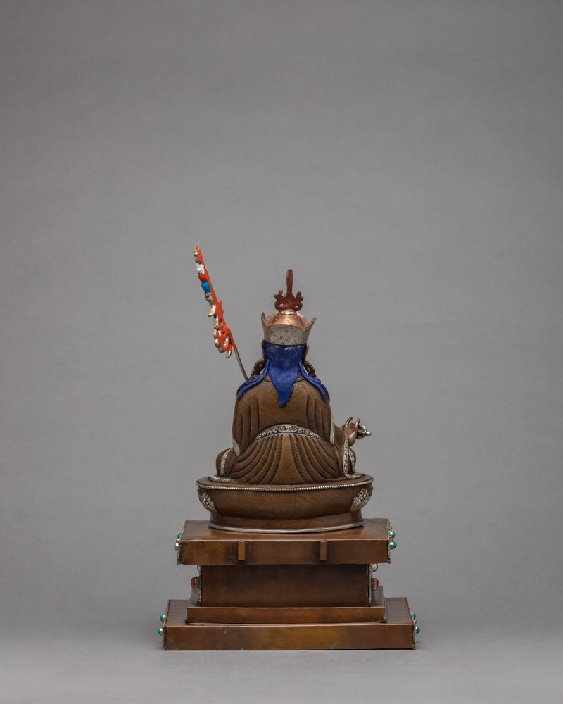 Guru Rinpoche Statue | Padmasambhava With Consorts |  Himalayan Statue Art