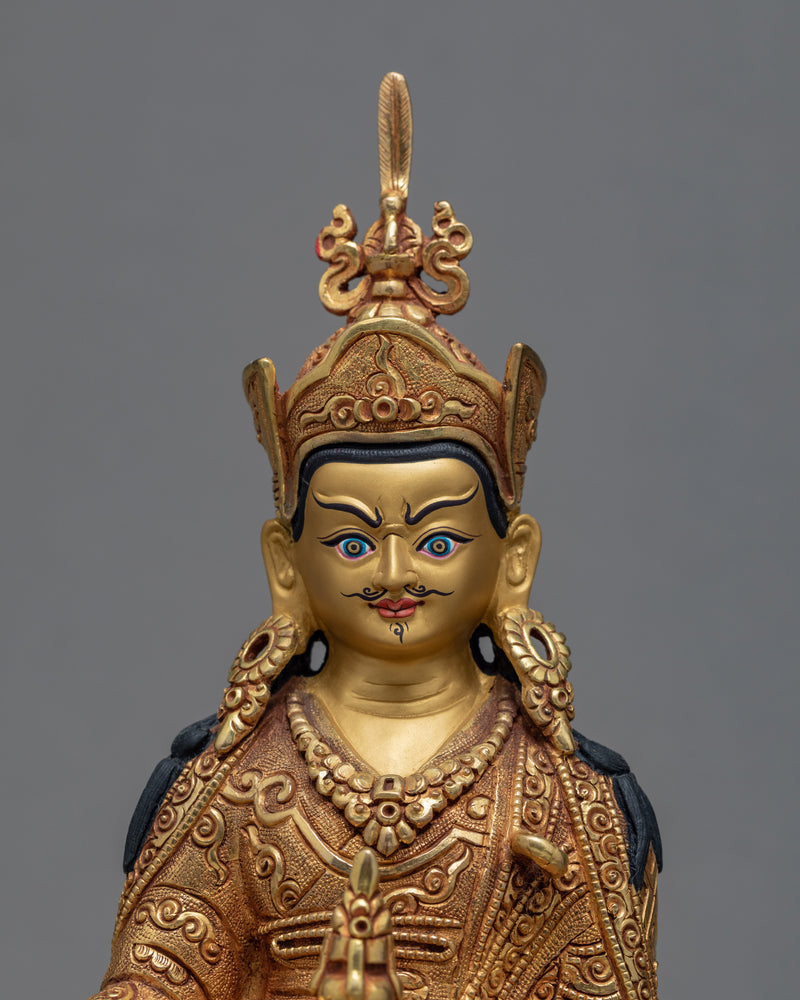 Guru Rinpoche Padmasambhava Statue | Hand-carved Buddhist Deity Artwork