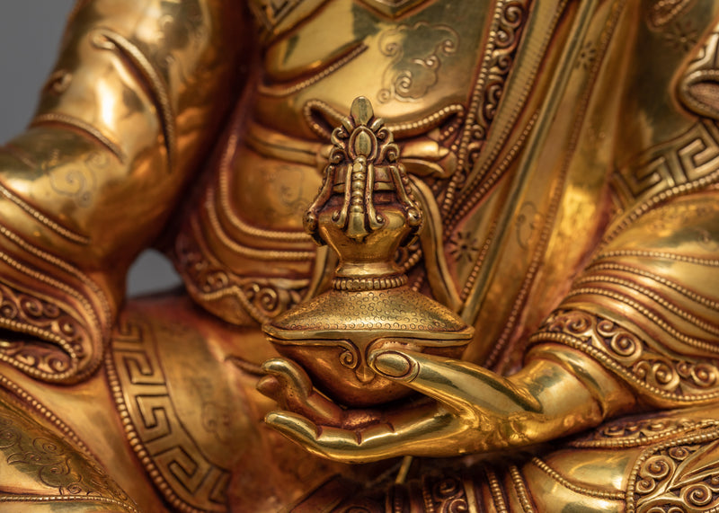 Traditional Guru Rinpoche Statue | Padmasambhava | Tibetan Sculpture Art