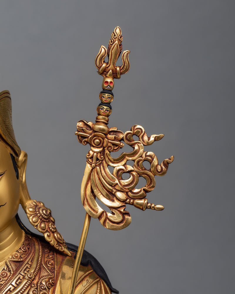 Traditional Guru Rinpoche Statue | Padmasambhava | Tibetan Sculpture Art