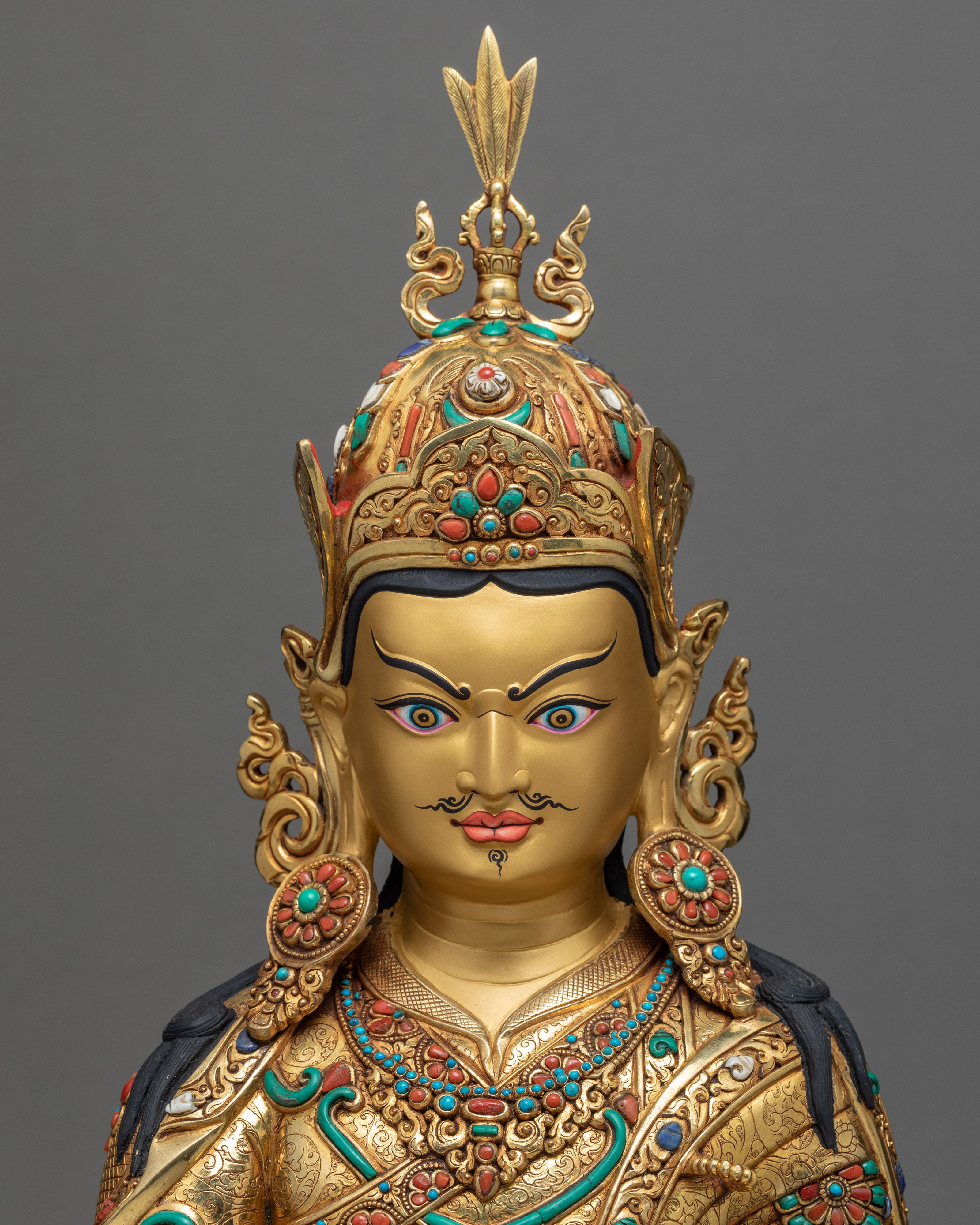 Guru Rinpoche Statue | Traditional Buddhist Sculpture | Padmasambhava Statue