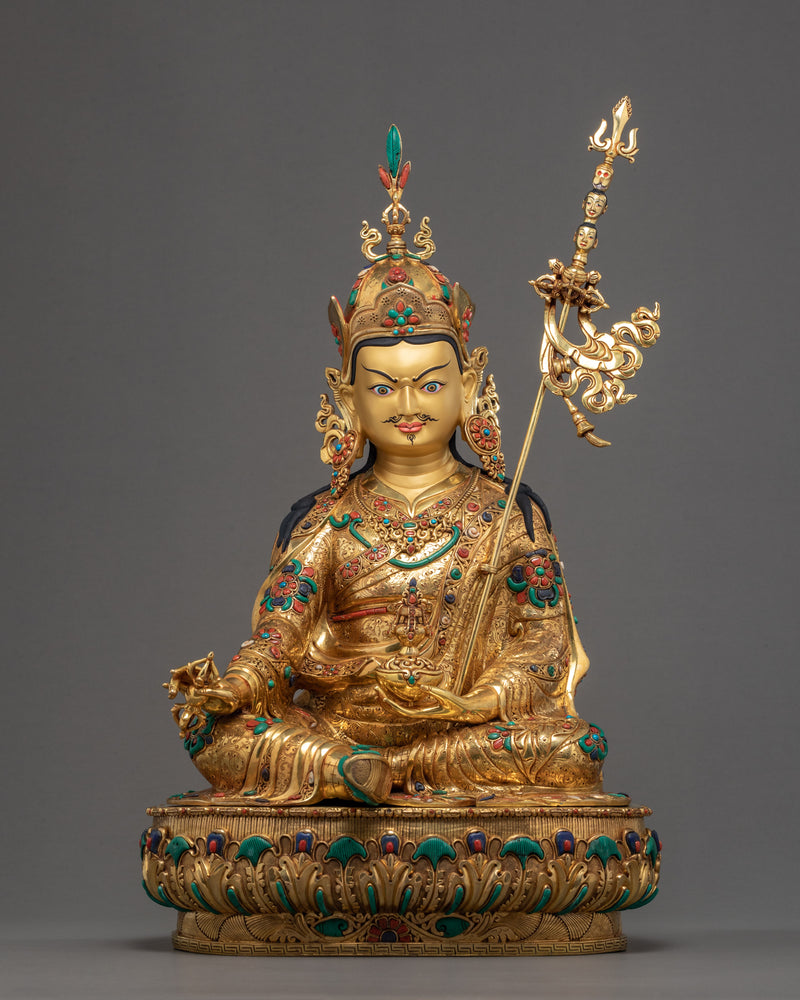 Guru Rinpoche Gold Statue