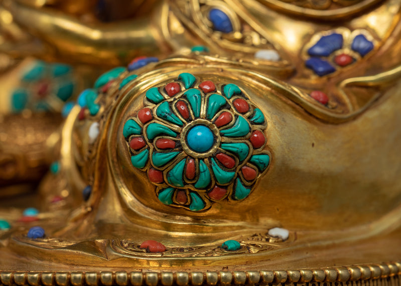 Wrathful Guru Rinpoche Statue | Hand-Carved Buddhist Art