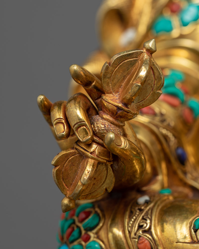 Wrathful Guru Rinpoche Statue | Hand-Carved Buddhist Art