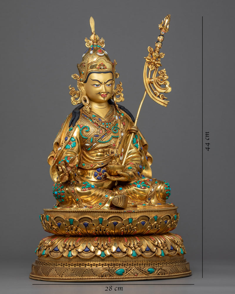 Wrathful Guru Rinpoche Statue | Hand-Carved Buddhist Art