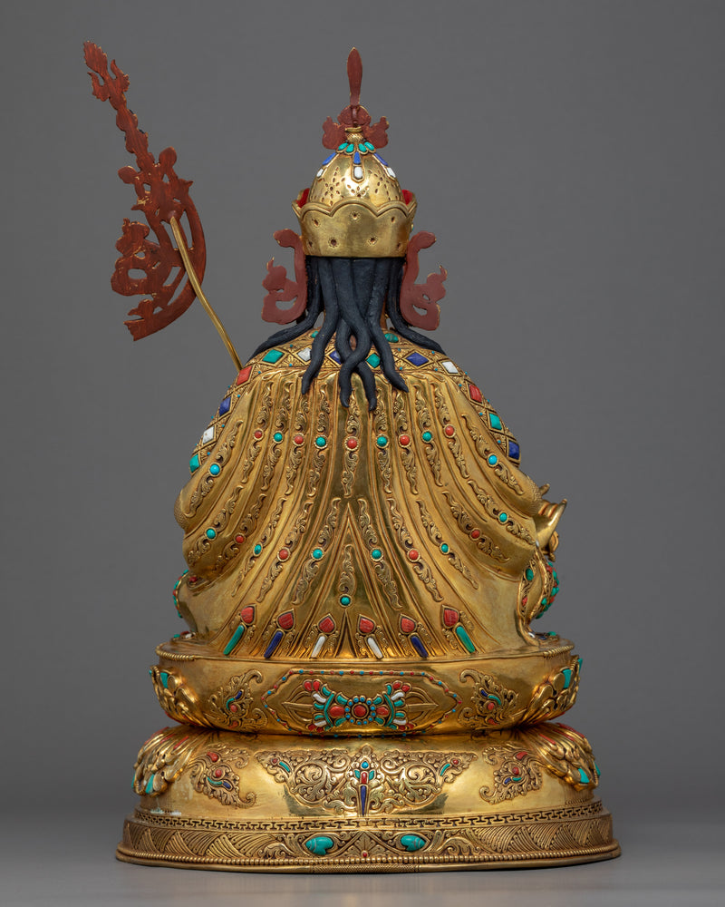 Wrathful Guru Rinpoche Statue | Hand-Carved Buddhist Art
