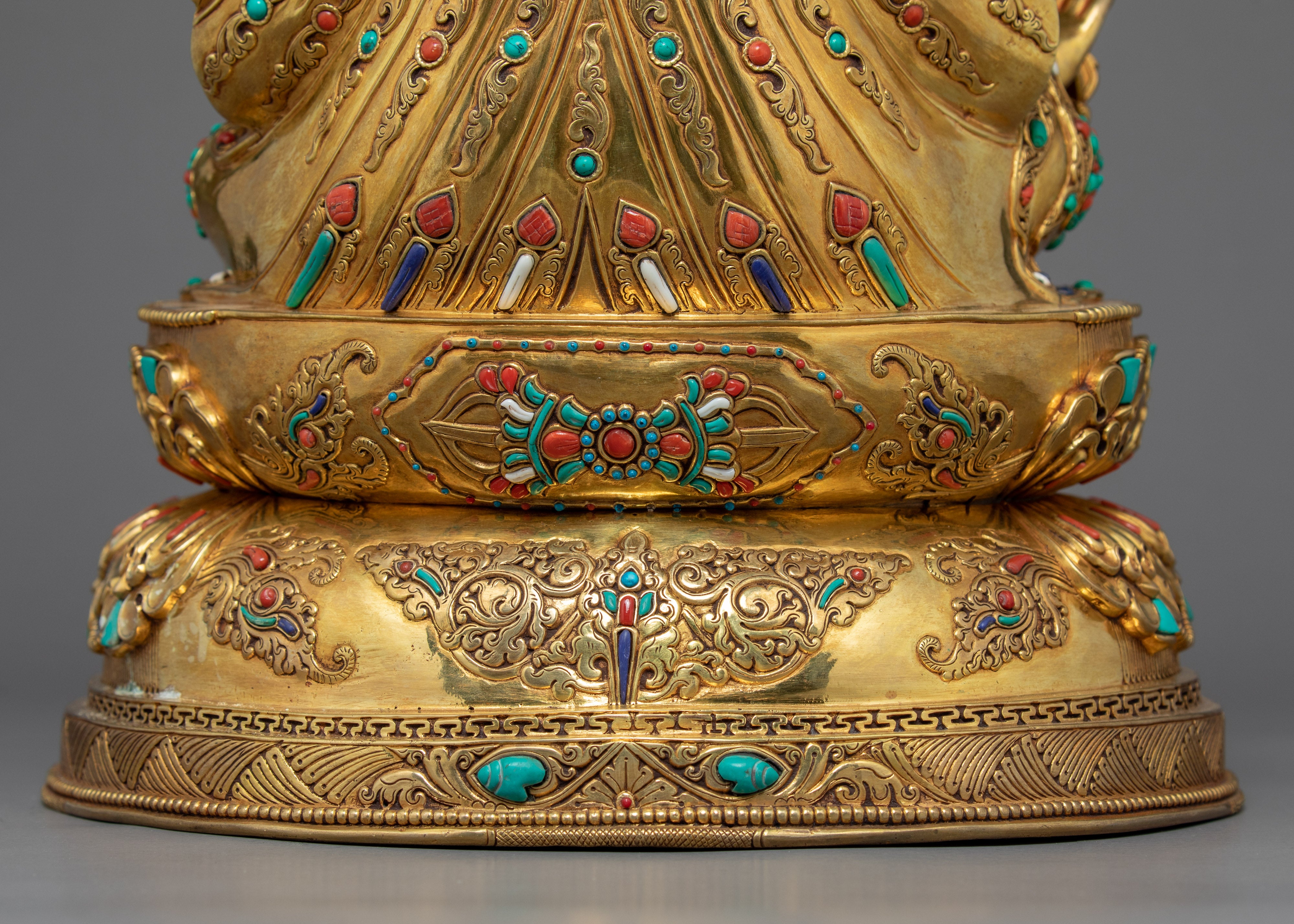 Wrathful Guru Rinpoche Statue | Hand-Carved Buddhist Art