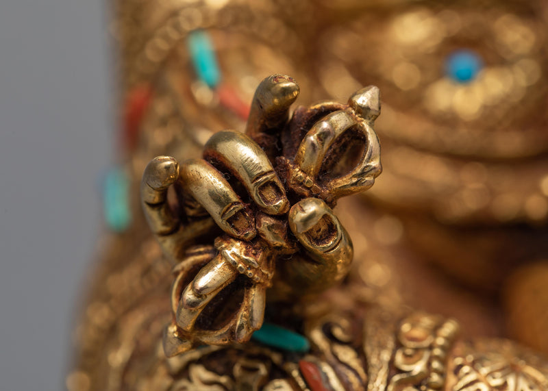 Guru Rinpoche | Gold Plated Padmasambhava Statue