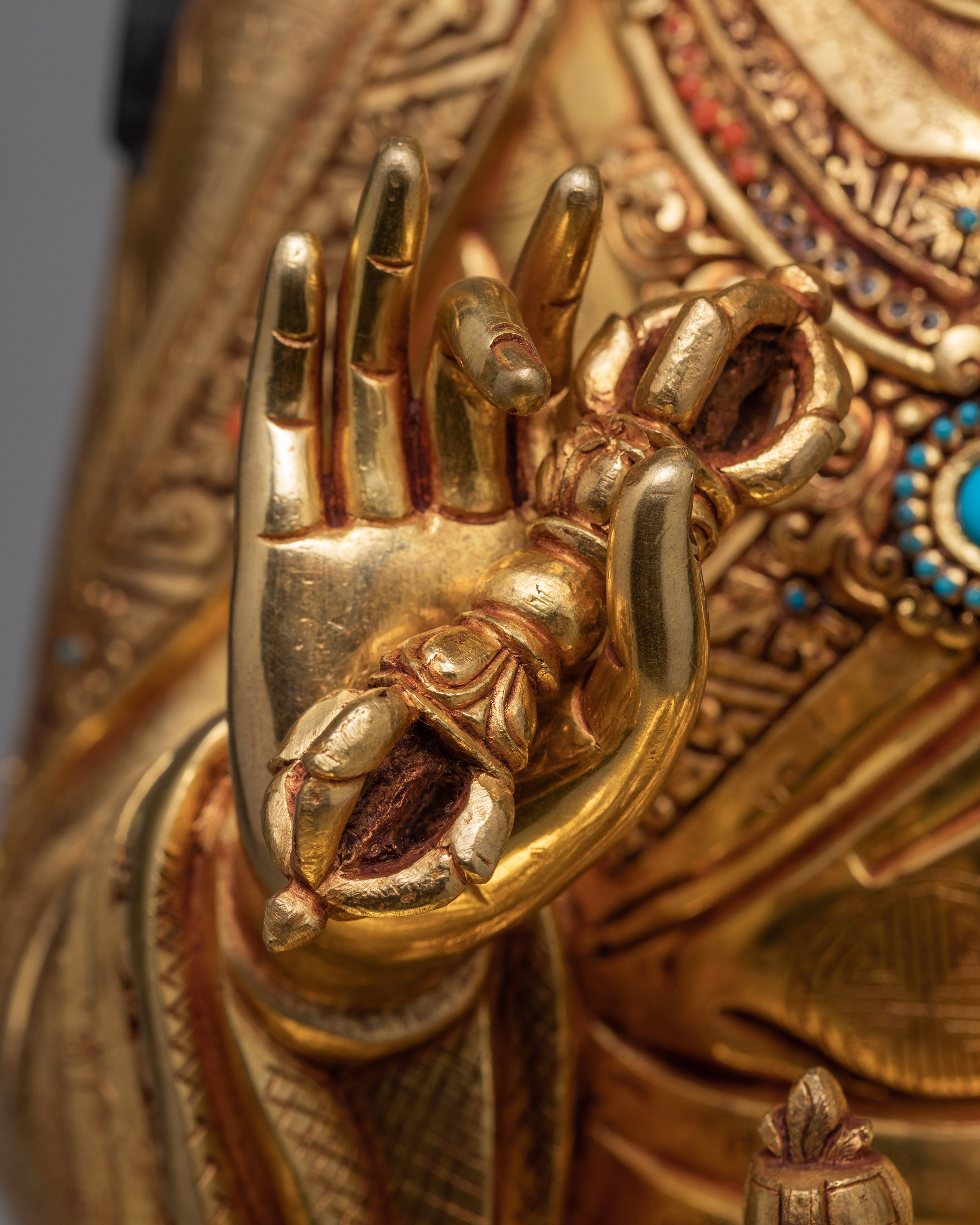 Padmasambhava Statue | Gold Plated Sculpture | Himalayan Art