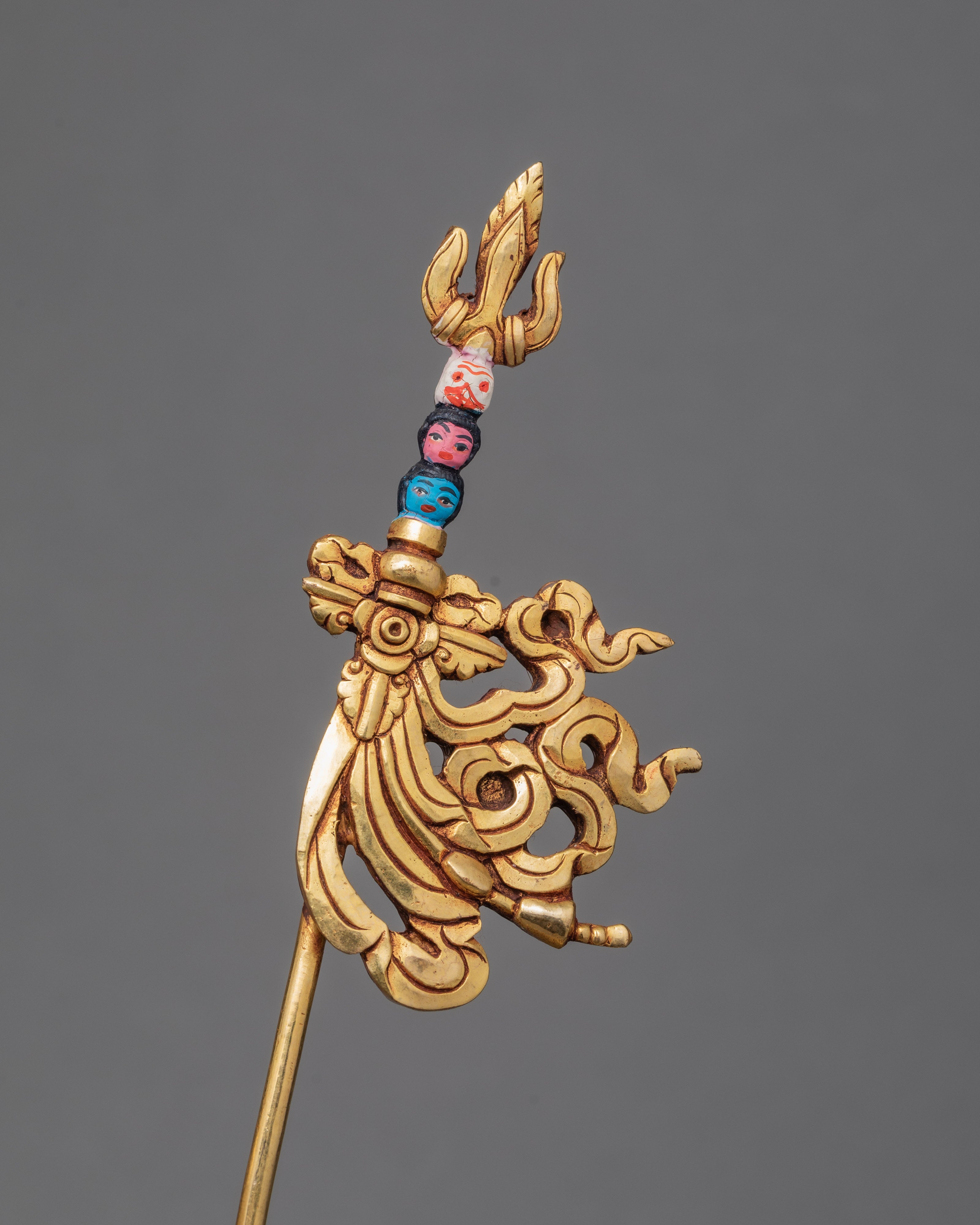 Guru Padmasambhava Statue | Guru Rinpoche Statue | Himalayan 24K Gold Sculpture