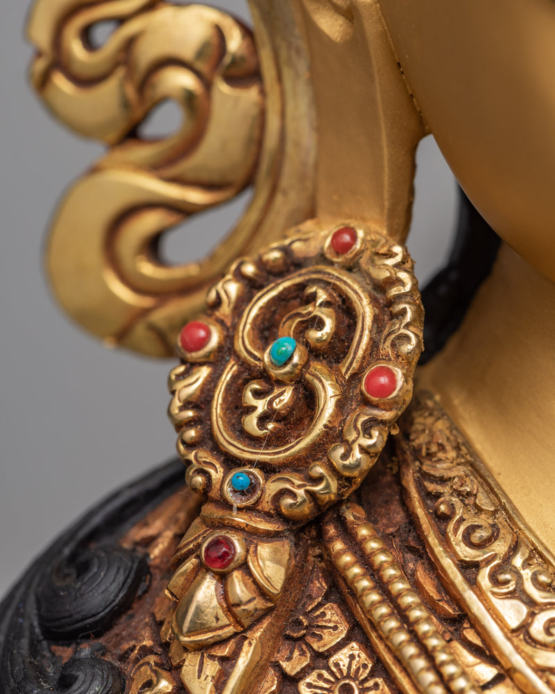 Guru Padmasambhava Statue | Beautifully Hand Carved Guru Rinpoche Statue | Buddhist Artwork