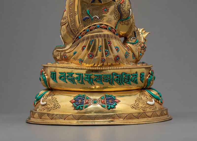 Guru Rinpoche Padmasambhava | Tibetan Hand-carved Sculpture