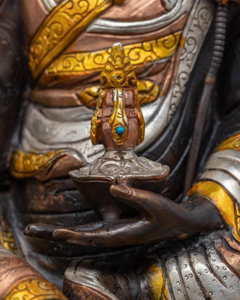 Semi Wrathful Guru Rinpoche Statue | Tibetan Precious Guru Statue