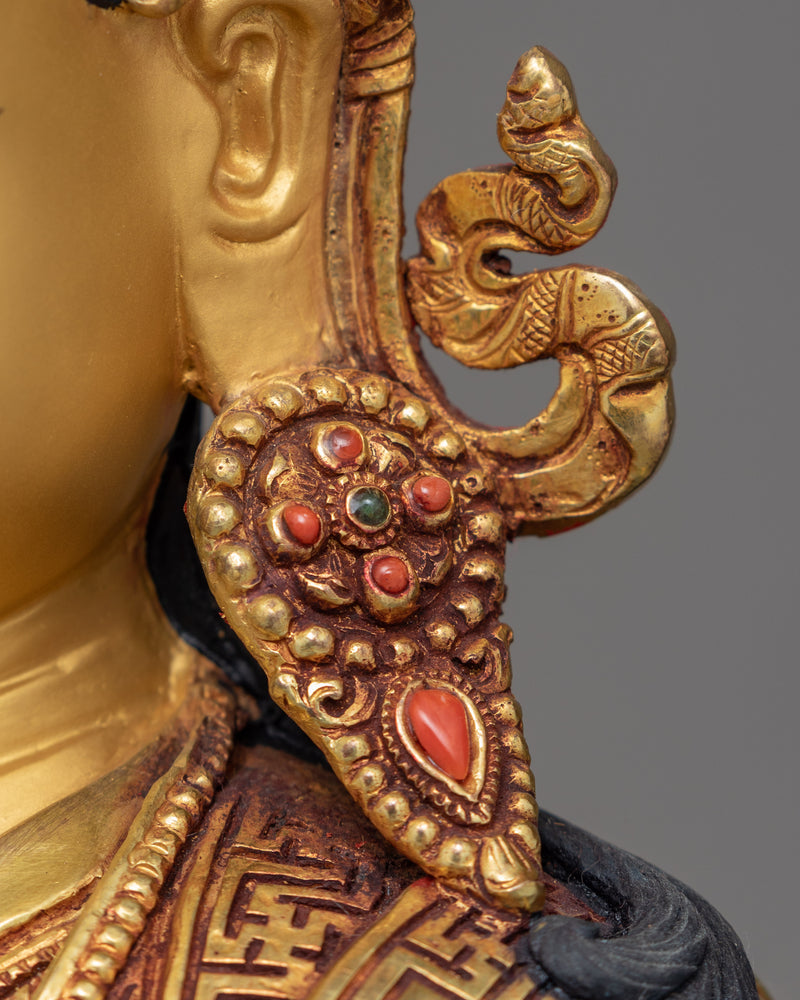 Guru Rinpoche Sculpture | Traditional Himalayan Art of Nepal