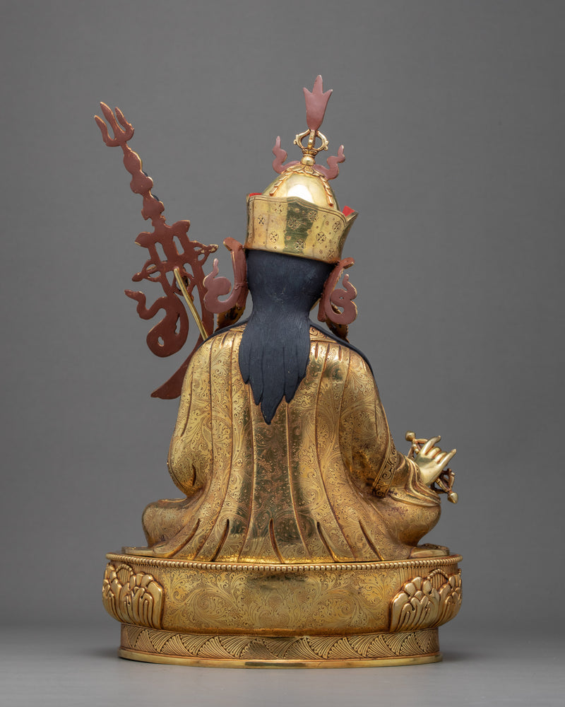Guru Rinpoche Padmasambhava Statue | Traditional Hand Carved Sculpture