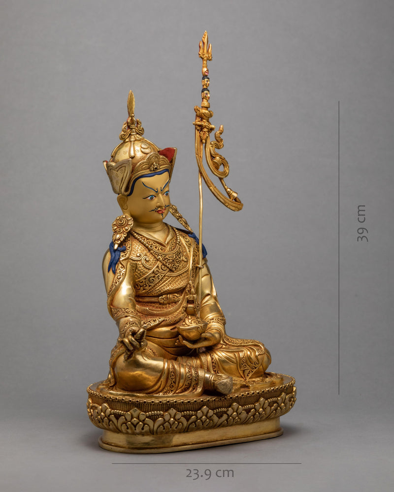 Guru Rinpoche (Padmasambhava) Statue | Traditional Handcrafted Tibetan Statue