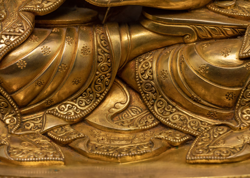 Handmade Padmasambhava Statue | Guru Rinpoche | Himalayan Buddhist Sculpture