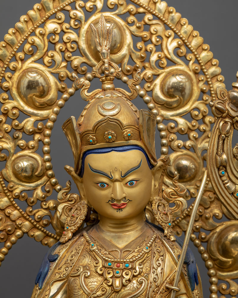 Lotus Born Padmasambhava Sculpture | Traditional Himalayan Art