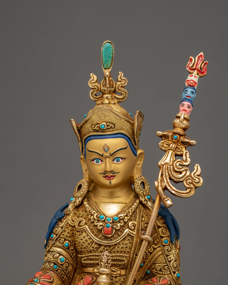 Tibetan Tso Pema Sculpture | Buddha Padmasambhava Statue