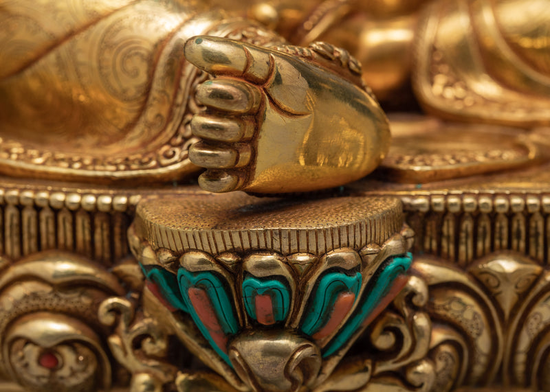 Green Tara Statue in Tibetan Style | Tibetan Buddhist Sculpture | Tara Statue