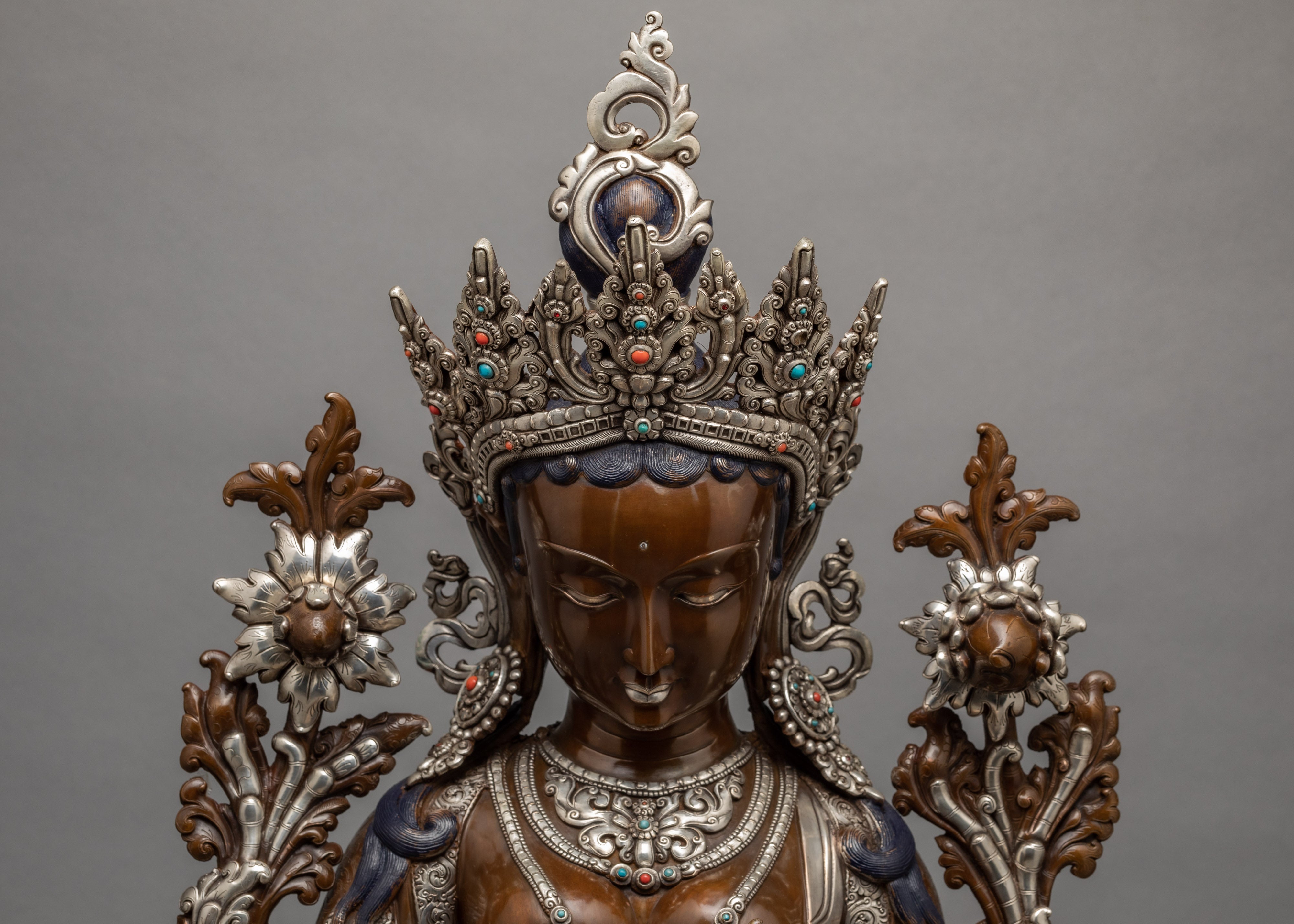 Green Tara Statue | Tibetan Sculpture | Hand Carved Tara