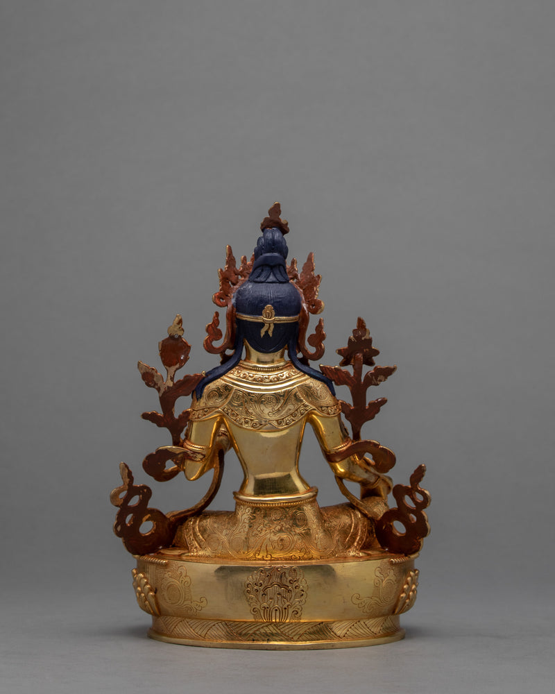 Green Tara Statue | Tibetan Buddhist Deity | Small Beautiful Tara