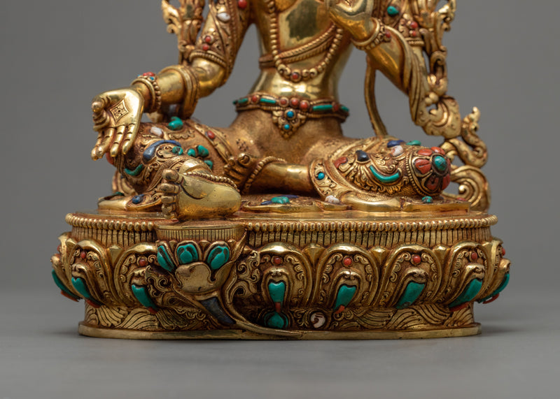 Green Tara Sculpture | Buddhist Mother Deity