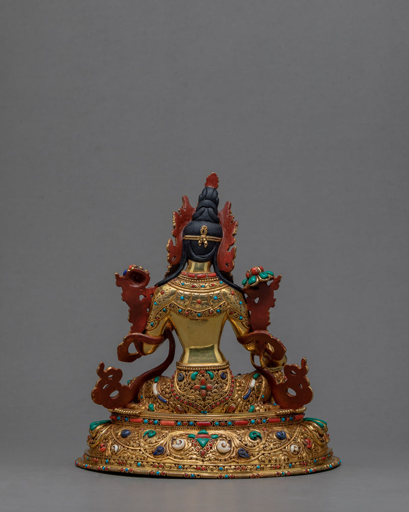 Green Tara Statue | Buddhist Mother Deity Sculpture