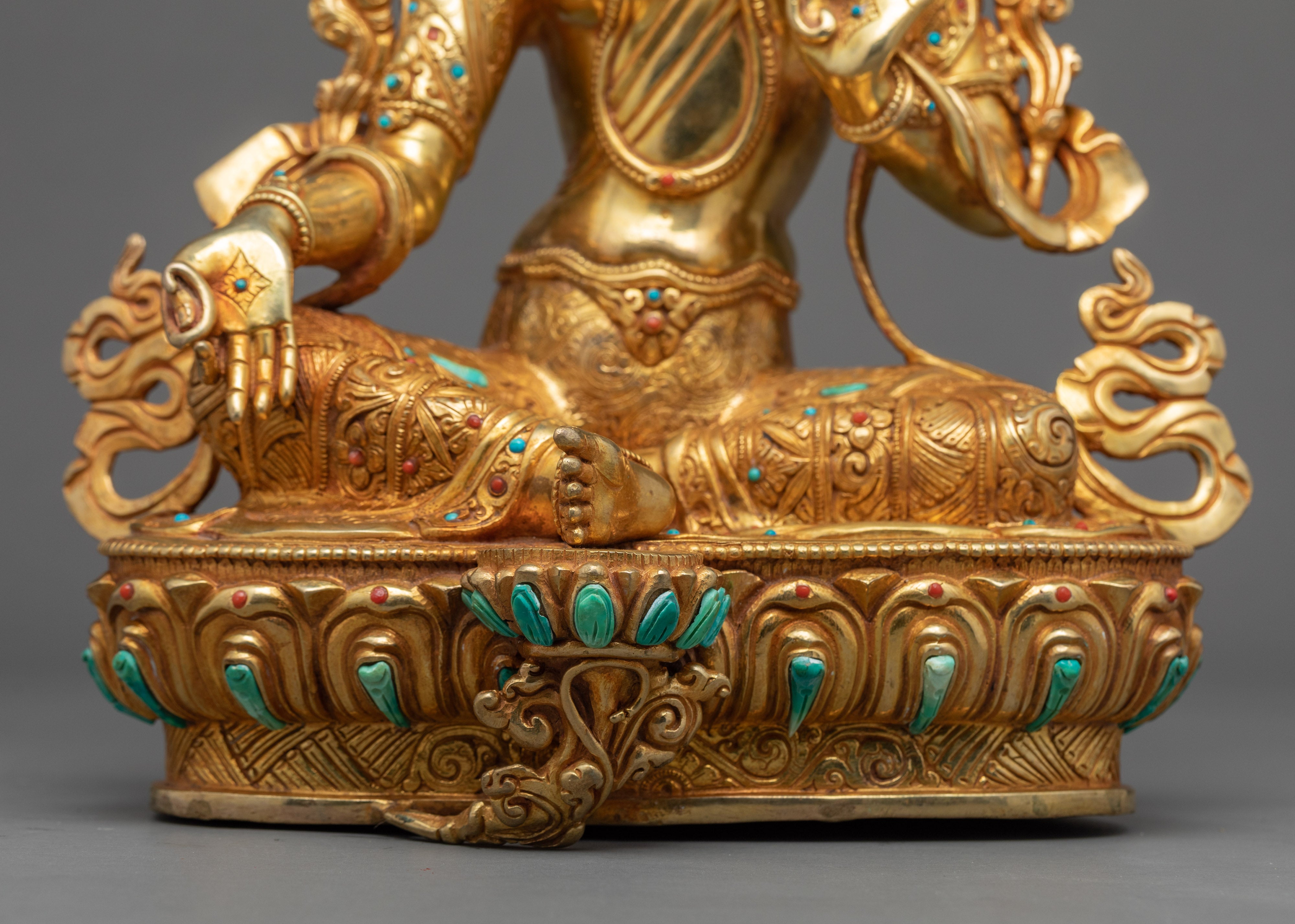 Tibetan Sgrol-ljang Statue | Self Born female Buddha