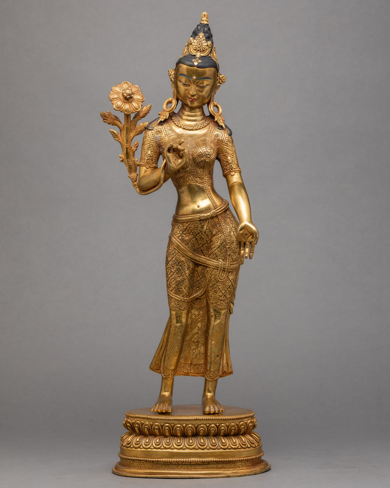 Standing Green Tara Statue
