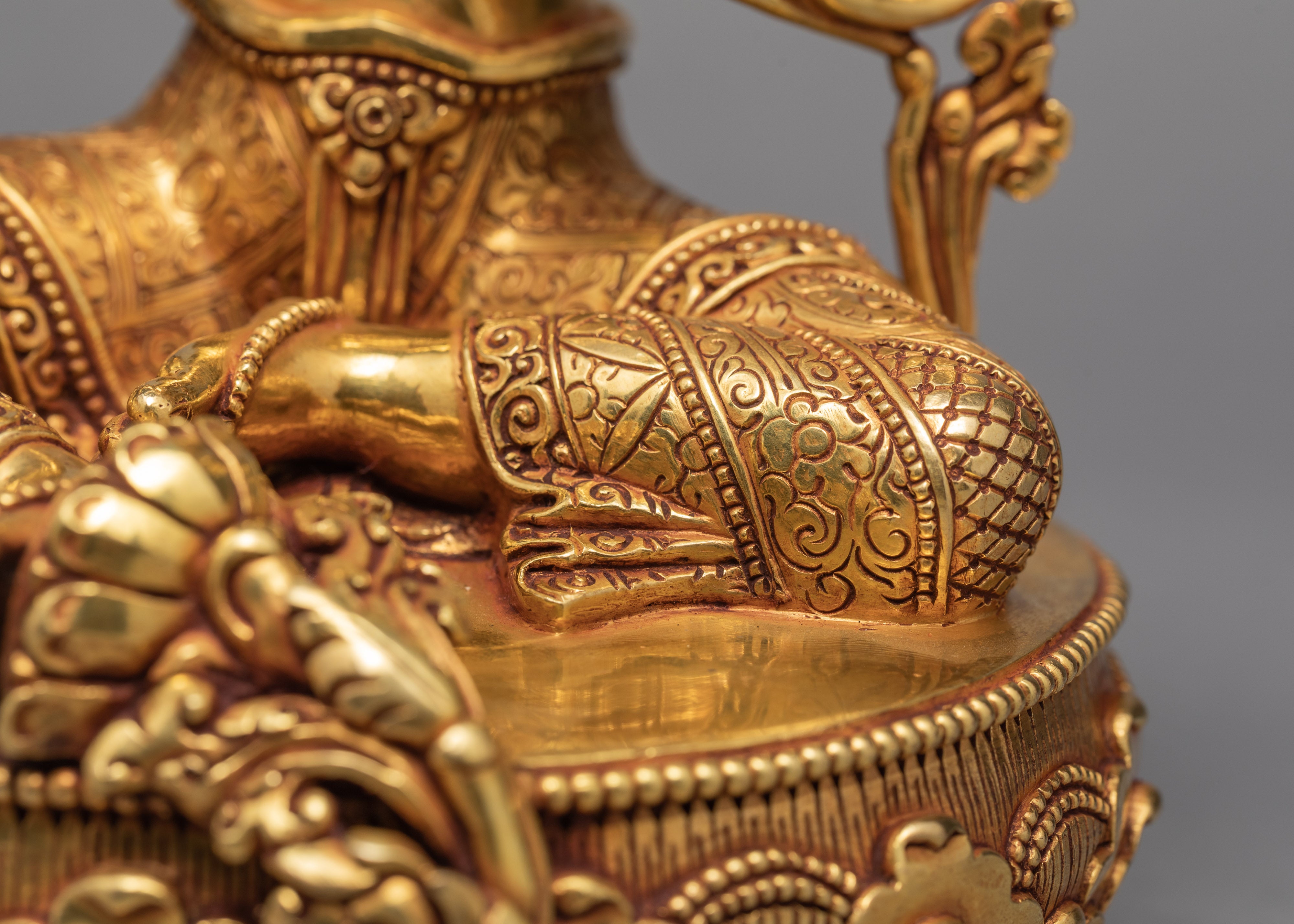 Green Tara | Gold Gilded Buddhist Art | Tara Statue