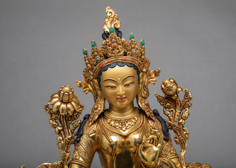 Bodhisattva Green Tara Statue | Savior Of Beings