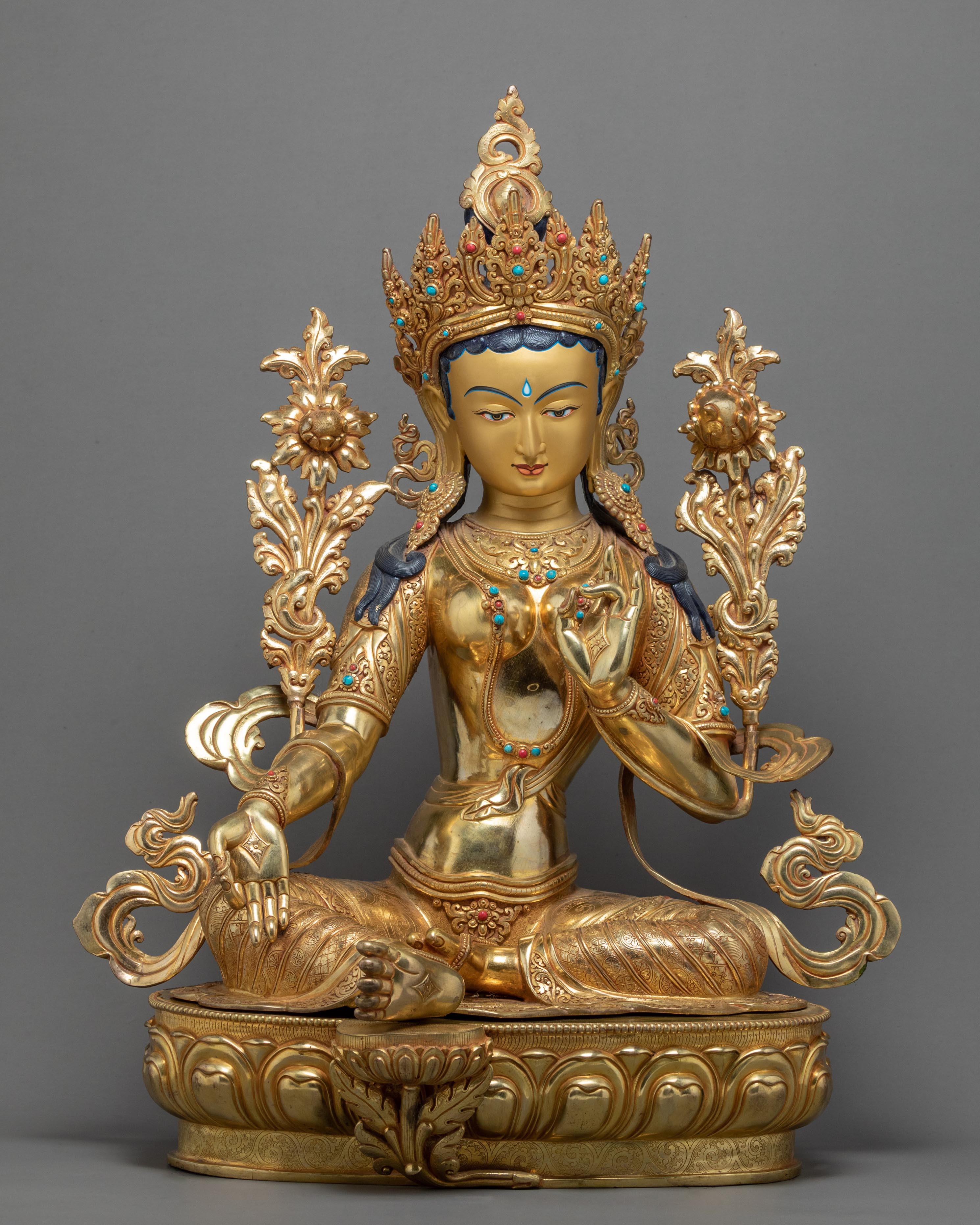 Green Tara Statue